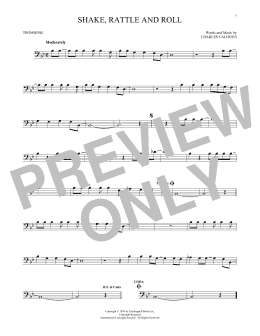page one of Shake, Rattle And Roll (Trombone Solo)