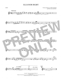 page one of Eleanor Rigby (French Horn Solo)
