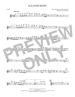 page one of Eleanor Rigby (Flute Solo)