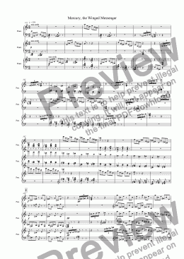 page one of Mercury from "The Planets" Suite