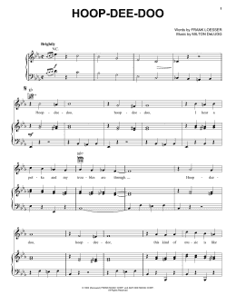 page one of Hoop-Dee-Doo (Piano, Vocal & Guitar Chords (Right-Hand Melody))