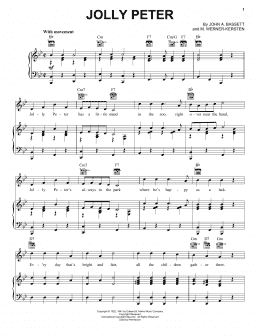 page one of Jolly Peter (Piano, Vocal & Guitar Chords (Right-Hand Melody))