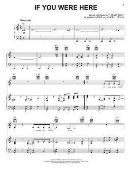 page one of If You Were Here (Piano, Vocal & Guitar Chords (Right-Hand Melody))