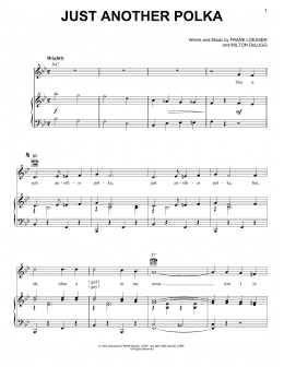 page one of Just Another Polka (Piano, Vocal & Guitar Chords (Right-Hand Melody))