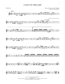 page one of A Day In The Life (Tenor Sax Solo)
