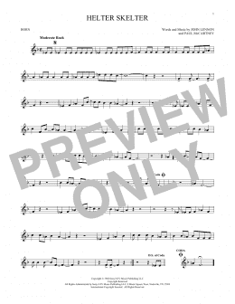 page one of Helter Skelter (French Horn Solo)