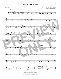 page one of Helter Skelter (Trumpet Solo)