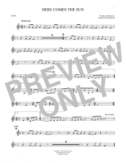 page one of Here Comes The Sun (French Horn Solo)