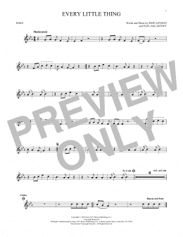 page one of Every Little Thing (French Horn Solo)