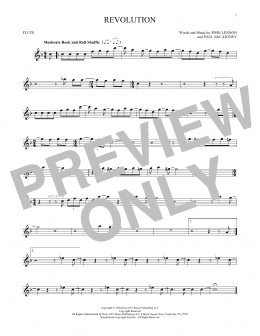page one of Revolution (Flute Solo)