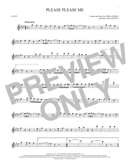 page one of Please Please Me (Flute Solo)