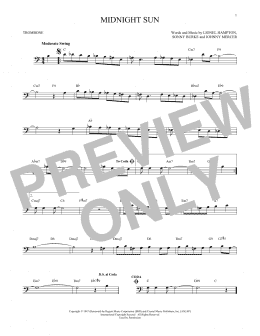 page one of Midnight Sun (Trombone Solo)