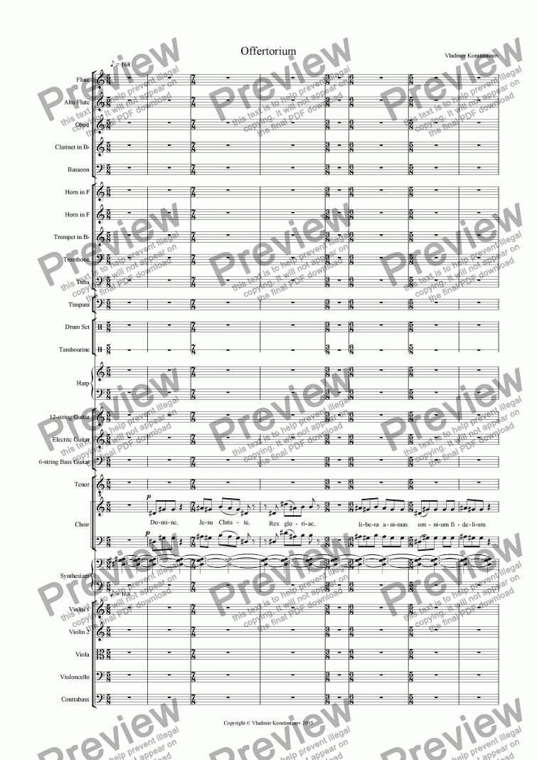 page one of <b>4.Offertorium</b> from Requiem Reborn