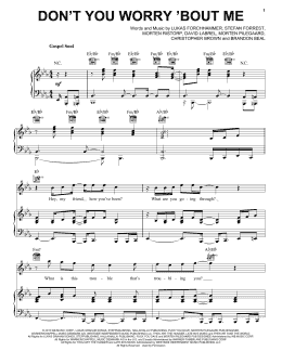 page one of Don't You Worry 'Bout Me (Piano, Vocal & Guitar Chords (Right-Hand Melody))