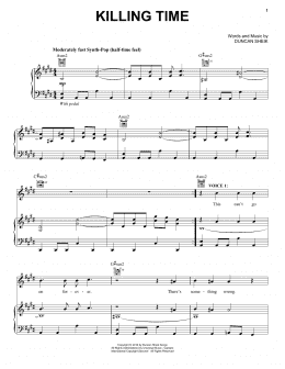 page one of Killing Time (Piano, Vocal & Guitar Chords (Right-Hand Melody))