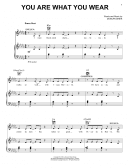 page one of You Are What You Wear (Piano, Vocal & Guitar Chords (Right-Hand Melody))