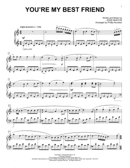 page one of You're My Best Friend [Classical version] (arr. Phillip Keveren) (Piano Solo)
