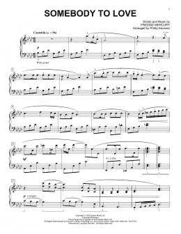 page one of Somebody To Love [Classical version] (arr. Phillip Keveren) (Piano Solo)