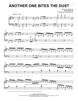 page one of Another One Bites The Dust [Classical version] (arr. Phillip Keveren) (Piano Solo)