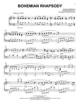 page one of Bohemian Rhapsody [Classical version] (arr. Phillip Keveren) (Piano Solo)