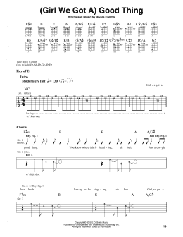 page one of (Girl We Got A) Good Thing (Guitar Lead Sheet)