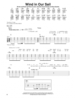 page one of Wind In Our Sail (Guitar Lead Sheet)