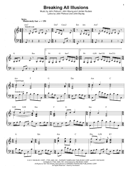 page one of Breaking All Illusions (Piano & Vocal)