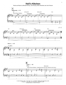page one of Hell's Kitchen (Piano & Vocal)