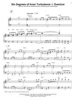page one of Six Degrees Of Inner Turbulence: I. Overture (Piano & Vocal)