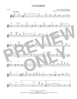 page one of Tangerine (Flute Solo)