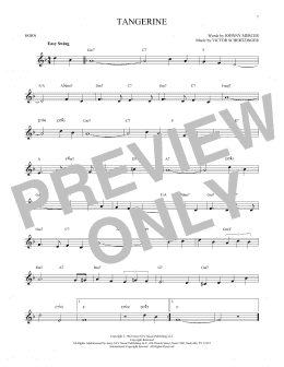page one of Tangerine (French Horn Solo)