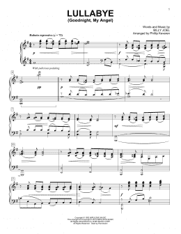 page one of Lullabye (Goodnight, My Angel) [Classical version] (arr. Phillip Keveren) (Piano Solo)