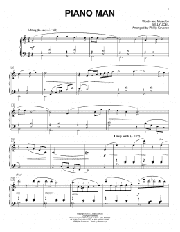 page one of Piano Man [Classical version] (arr. Phillip Keveren) (Piano Solo)