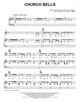 page one of Church Bells (Piano, Vocal & Guitar Chords (Right-Hand Melody))