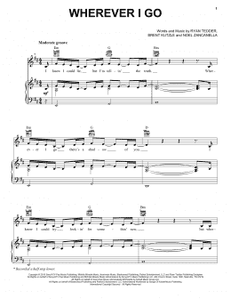 page one of Wherever I Go (Piano, Vocal & Guitar Chords (Right-Hand Melody))