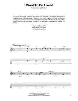 page one of I Want To Be Loved (Guitar Tab)