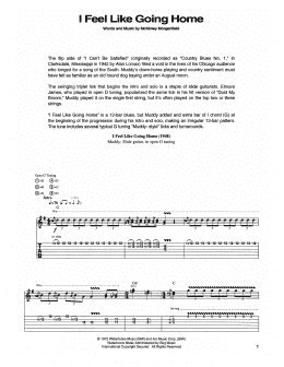 page one of I Feel Like Going Home (Guitar Tab)