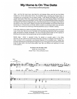 page one of My Home Is On The Delta (Guitar Tab)