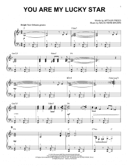 page one of You Are My Lucky Star [Jazz version] (arr. Brent Edstrom) (Piano Solo)