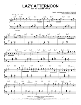 page one of Lazy Afternoon [Jazz version] (arr. Brent Edstrom) (Piano Solo)