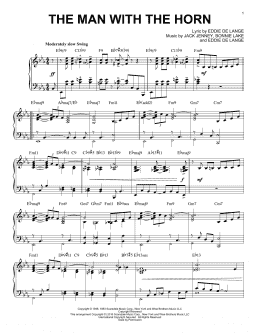 page one of The Man With The Horn [Jazz version] (arr. Brent Edstrom) (Piano Solo)