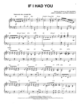 page one of If I Had You [Jazz version] (arr. Brent Edstrom) (Piano Solo)