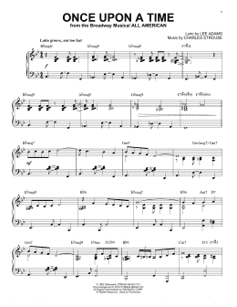 page one of Once Upon A Time [Jazz version] (arr. Brent Edstrom) (Piano Solo)