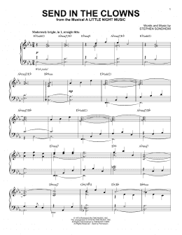 page one of Send In The Clowns [Jazz version] (arr. Brent Edstrom) (Piano Solo)