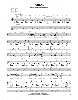 page one of Plateau (Guitar Tab)