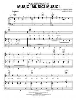 page one of (Put Another Nickel In) Music! Music! Music! (Piano, Vocal & Guitar Chords (Right-Hand Melody))
