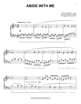page one of Abide With Me [Classical version] (arr. Phillip Keveren) (Easy Piano)