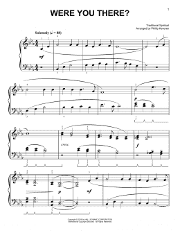 page one of Were You There? [Classical version] (arr. Phillip Keveren) (Easy Piano)