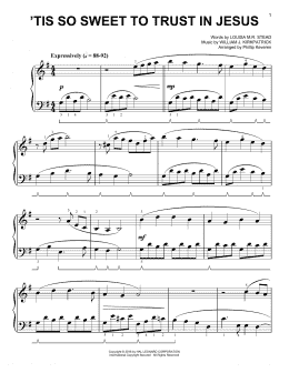 page one of 'Tis So Sweet To Trust In Jesus [Classical version] (arr. Phillip Keveren) (Easy Piano)