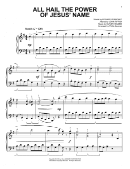 page one of All Hail The Power Of Jesus' Name [Classical version] (arr. Phillip Keveren) (Easy Piano)